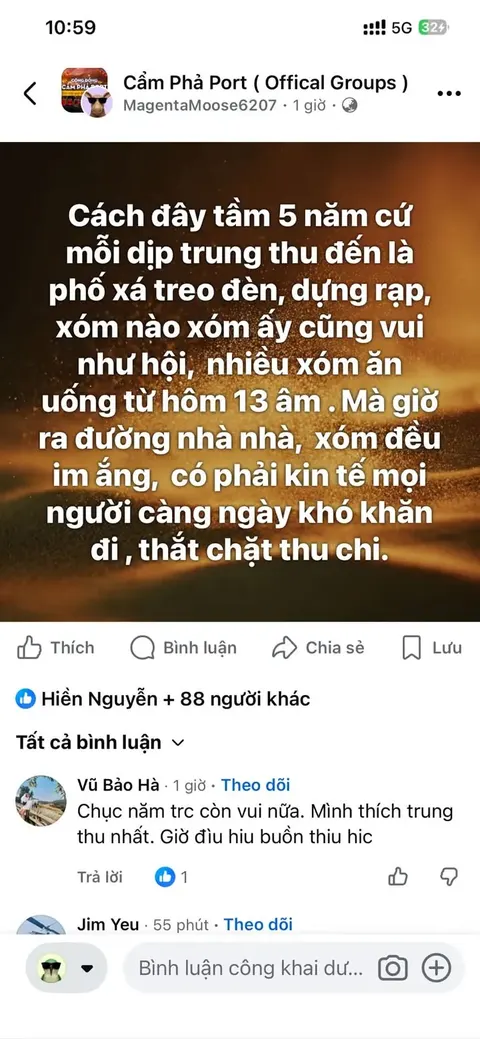 5 năm trước, Trung thu xóm nào cũng vui như hội