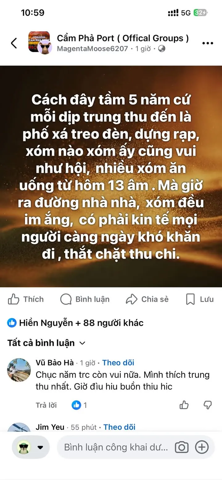 5 năm trước, Trung thu xóm nào cũng vui như hội – ảnh 1